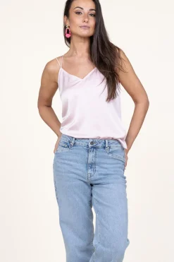 Hot Dante 6 Satin Top Obu | Pink... | | Little Soho