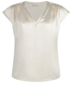 Cheap Aaiko Satin V-Neck Top Oriana | White... | | Little Soho