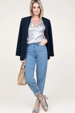 Cheap Aaiko Satin V-Neck Top Oriana | White... | | Little Soho