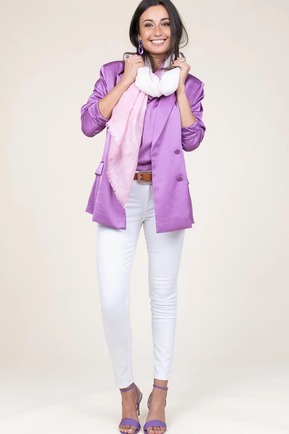 Cheap Moment Amsterdam Scarf Claire | Purple... | | Little Soho