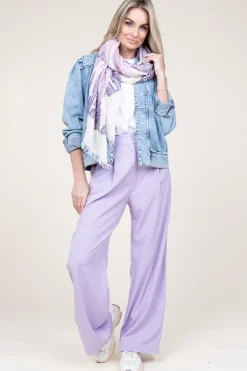 Best Moment Amsterdam Scarf With Print Maartje | Purple... | | Little Soho