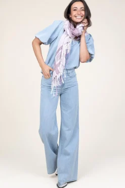 Best Sale Moment Amsterdam Scarf With Print Marakesch | Purple... | | Little Soho