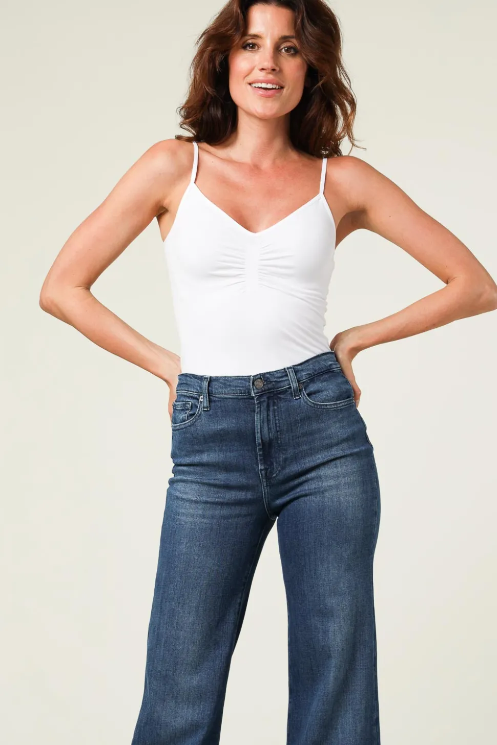 Clearance CC Heart Seamless Top Sem | White... | | Little Soho