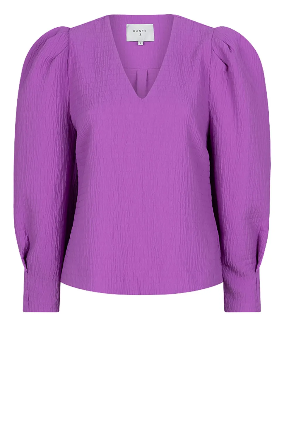 Best Sale Dante 6 Seersucker Top With Puff Sleeves Zarga | Purple... | | Little Soho