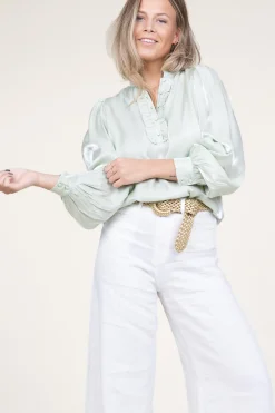 Hot Aaiko Shiny Top Tamari | Green... | | Little Soho