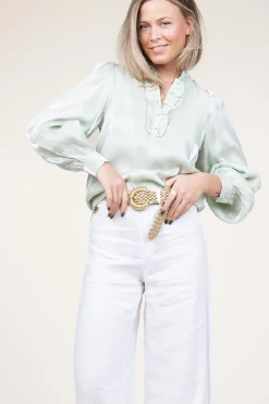 Hot Aaiko Shiny Top Tamari | Green... | | Little Soho