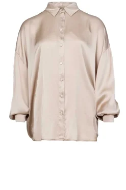 New Kocca Shiny Viscose Blouse Geo | Beige... | | Little Soho