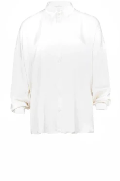 Outlet Kocca Shiny Viscose Blouse Geo | White... | | Little Soho