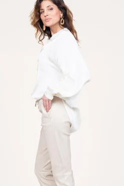 Outlet Kocca Shiny Viscose Blouse Geo | White... | | Little Soho