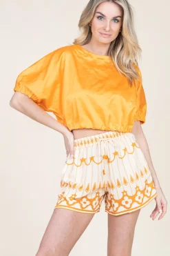 Outlet Scarlett Poppies Short With Print Pam | Yellow... | | Little Soho