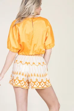 Outlet Scarlett Poppies Short With Print Pam | Yellow... | | Little Soho