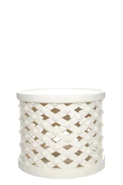 Clearance Little Soho Living Side Table Reese - Low | White... | | Little Soho