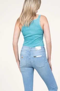 Clearance CC Heart Silk Rib Top Faith | Blue... | | Little Soho