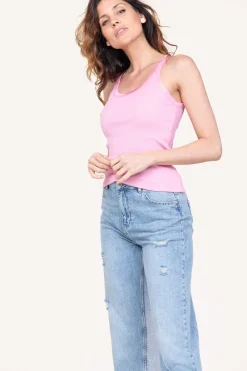 Flash Sale CC Heart Silk Rib Top Faith | Pink... | | Little Soho