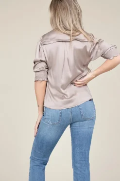 Shop Dante 6 Silk Top Cascais | Taupe... | | Little Soho