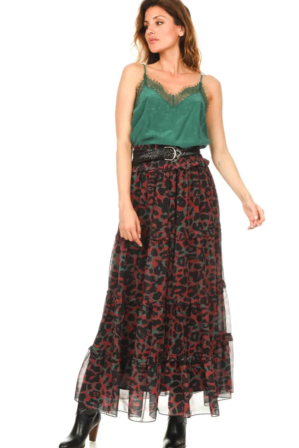 Discount Berenice Silk Top With Lace Taylor | Green... | | Little Soho