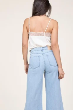 Cheap Berenice Silk Top With Lace Taylor | Natural... | | Little Soho