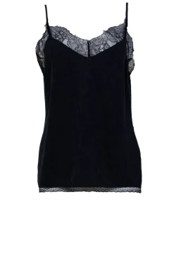 Outlet Berenice Silk Top With Lace Taylor | Black... | | Little Soho