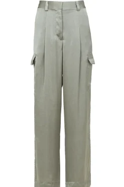 Clearance ba&sh Silk Trousers Cary | Green... | | Little Soho