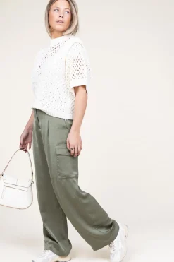 Clearance ba&sh Silk Trousers Cary | Green... | | Little Soho
