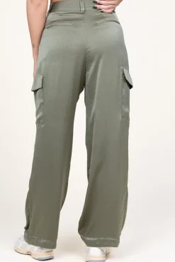 Clearance ba&sh Silk Trousers Cary | Green... | | Little Soho