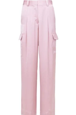 Shop ba&sh Silk Trousers Cary | Pink... | | Little Soho