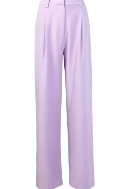 Shop Suncoo Slim Fit Pleated Trousers Julio | Purple... | | Little Soho