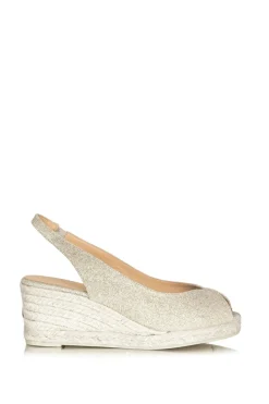 Discount Castaner Slingback Wedges With Lurex Barbara | Gold... | | Little Soho