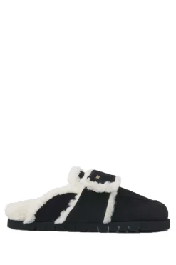 Online Nubikk Slip-Ons With Faux Fur Teddy | Black... | | Little Soho