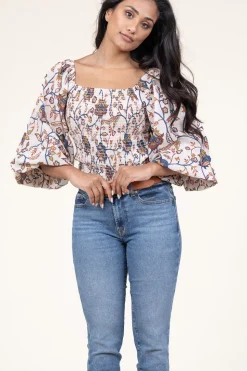 Fashion Stella Forest Smocked Top Marla | Natural... | | Little Soho