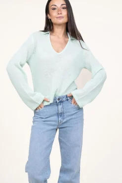 New Dante 6 Soft Alpaca Blend Sweater Kenza | Green... | | Little Soho
