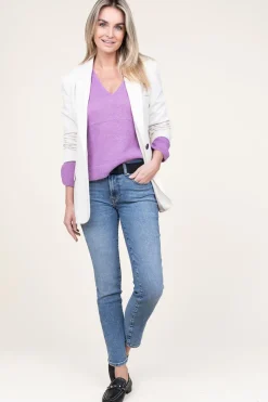 Online Dante 6 Soft Alpaca Blend Sweater Kenza | Purple... | | Little Soho