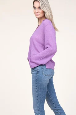 Online Dante 6 Soft Alpaca Blend Sweater Kenza | Purple... | | Little Soho