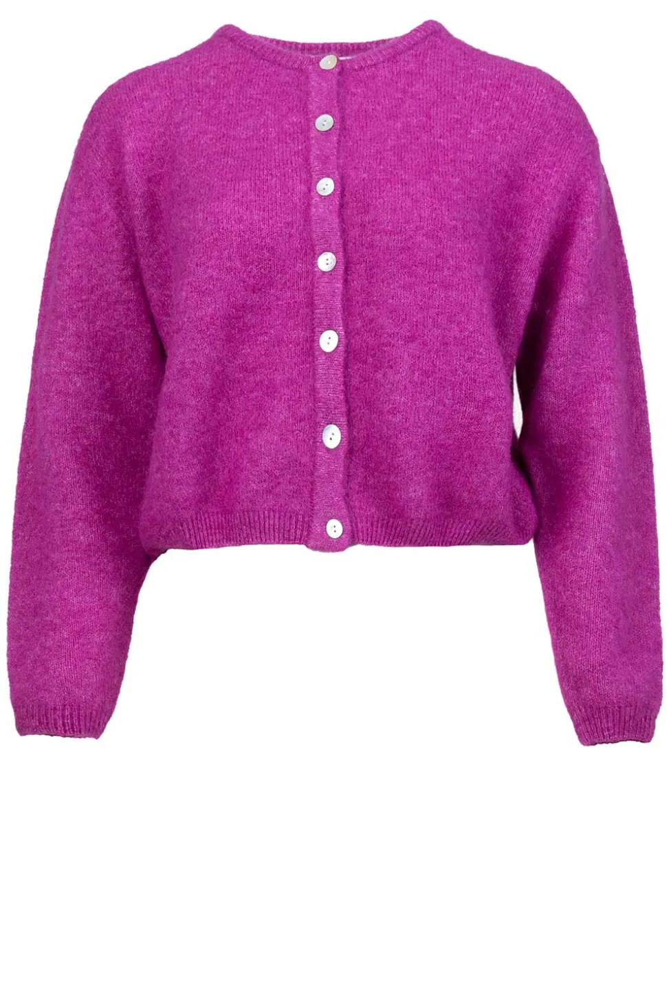 Cheap American Vintage Soft Alpaca Cardigan Vitow | Purple... | | Little Soho