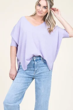 Hot Absolut Cashmere Soft Cashmere Sweater Kate | Purple... | | Little Soho