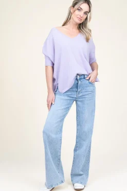 Hot Absolut Cashmere Soft Cashmere Sweater Kate | Purple... | | Little Soho