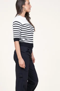 Store Suncoo Soft Cotton Striped Sweater Peroza | Black & White... | | Little Soho