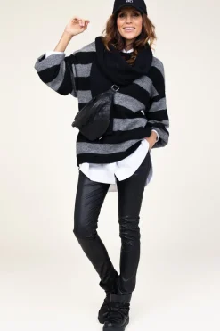 Clearance Knit-ted Soft Knitted Scarf Evy | Black... | | Little Soho