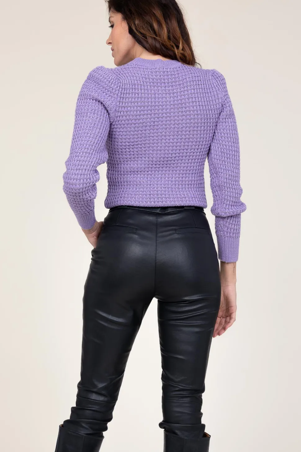 Sale Ibana Soft Knitted Sweater With Lurex Tieke | Purple... | | Little Soho