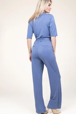 Fashion Aaiko Soft Modal Jumpsuit Rodas | Blue... | | Little Soho