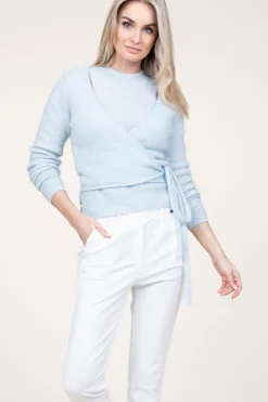 Hot Second Female Soft Mohair Wrap Sweater Brookline | Blue... | | Little Soho