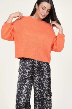 Online Dante 6 Soft Openback Alpaca Sweater Ullysa | Orange... | | Little Soho