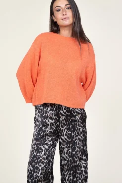 Online Dante 6 Soft Openback Alpaca Sweater Ullysa | Orange... | | Little Soho