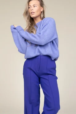 Flash Sale American Vintage Soft Oversized Alpaca Sweater Vitow | Purple... | | Little Soho