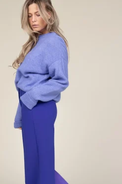 Flash Sale American Vintage Soft Oversized Alpaca Sweater Vitow | Purple... | | Little Soho