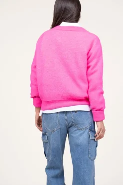 Clearance American Vintage Soft Oversized Alpaca Sweater Vitow | Pink... | | Little Soho