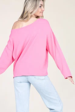 Store American Vintage Soft Oversized Sweater Hapylife | Pink... | | Little Soho