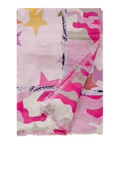 Outlet Moment Amsterdam Soft Scarf With Stars Star | Pink... | | Little Soho