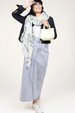 Fashion Moment Amsterdam Soft Striped Scarf Norah | Green... | | Little Soho