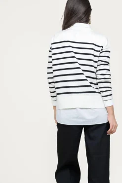 Sale CC Heart Soft Striped Sweater Collins | Black White... | | Little Soho